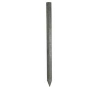 Piquet cloture recyclé à profil carré Kerbl Noir 175 cm/70x70 mm