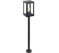 Piquet D’Extérieur 1 Lumière Noir Avec Verre D.11 Coll GL1320