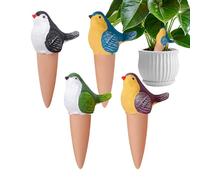 Piquet d'arrosage automatique, piquets d'arrosage pour pot de fleurs, insert d'entretien de vacances, outil à libération lente en forme de pie pour boîte de fleurs en bois, pots en céramique, jardin