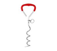 Piquet d'attache pour Chien avec Poignée Confortable Ancre en Spirale pour Jardin Camping et Promenade