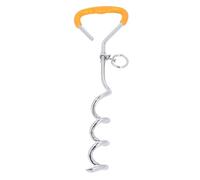Piquet d'attache pour Chien, câble en Acier avec Clips à Double extrémité, ancrage au Sol en Spirale, pour Cour et extérieur, Sac de Rangement Inclus. (5mm*5m)