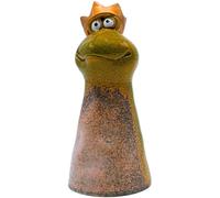 Piquet de clôture en céramique, Tabouret de clôture, Statuette de Jardin en grès Vert, 8 x 8 x 18 cm