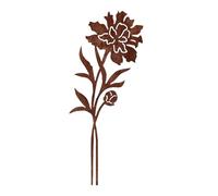 Piquet de décoration de jardin en métal rouillé avec finition antique pour plantes d'extérieur, piquets de jardin en fer vintage