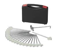 Piquet de fond de roche 20 cm Metal avec hameçon phosphorescent - Set de 20 pièces en coffret