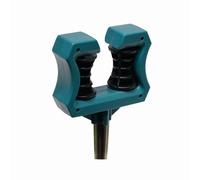 Piquet de guidage de tuyau avec pique en métal, couleur : noir/vert