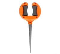 Piquet de guidage de tuyau d'arrosage avec système de rouleau, pic multifonction pour la protection des plantes et la gestion sécurisée du tuyau dans la cour et les jardins extérieurs (orange)