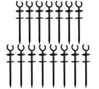 Piquet de guidage de tuyau pour minimiser l'exposition du tuyau au trafic piéton, équipement de tonte et zones de rangement d'outils de jardin dans les zones actives extérieures (15 pièces)