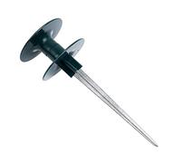 Piquet de guidage pour tuyau d'arrosage de 25,4 cm - Piquet en métal antirouille robuste - Avec couvercle rotatif