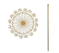 Piquet de jardin antique en forme de pissenlits rouillés - Résistant à la corrosion - Facile à installer - Art de jardin pour les amateurs