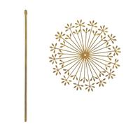 Piquet de jardin antique en forme de pissenlits rouillés - Résistant à la corrosion - Facile à installer - Art de jardin pour les amateurs - Piquet décoratif en acier