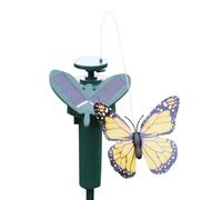 Piquet de jardin avec papillon solaire, décoration pour clouer dans la terre, papillon solaire réaliste, économie d'énergie pour porche, entrée, jardin, balcon, promenade, terrasse, patio