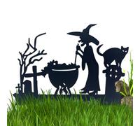 Piquet De Jardin D'Halloween Accessoire de Scène Effrayante en Fer