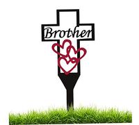 Piquet de jardin en métal, croix commémorative, Halloween, fer, ornements en métal, décoration de jardin, décoration cimetière pour cimetière, croix commémorative, piquet jardinage Brother