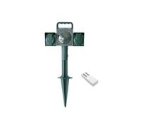 Piquet de jardin télécommandé éclairage extérieur 2 prises cordon 5 m. IP44 - - 103186
