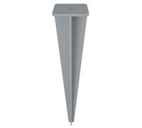 Piquet de Sol pour Store Latéral, Compatible avec Stores Latéraux de SONGMICS avec Poteaux de Support en Acier, Gris