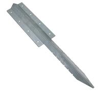 Piquet de support droit en acier galvanisé 670 mm