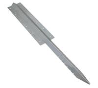 Piquet de support droit en acier galvanisé 930 mm
