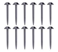 Piquet de Tente 10/30/50PCS Portable Stakes Suitable for Yards, Camping,Beaches; Tent, Garden, Dome-Shaped,95mm Grey(50pcs)