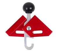 Piquet de tente de type lourd à angles réglables avec pince de renfort pour piquets de tente coupe-vent en alliage d'aluminium