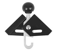 Piquet de tente de type lourd - Angles réglables - Avec pince de renfort pour le camping - Coupe-vent - Angles réglables