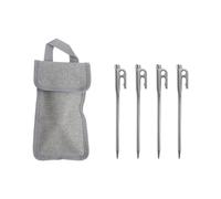 Piquet de tente robuste en acier inoxydable avec sac pour camping, plage, auvents et ancrages d'extérieur Piquet robuste pour piquets d'ancrage de camping