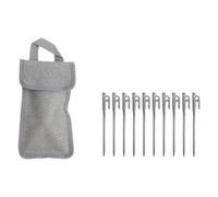 Piquet de tente robuste en acier inoxydable avec sac pour camping, plage, auvents et ancrages d'extérieur Piquet robuste pour piquets d'ancrage de camping