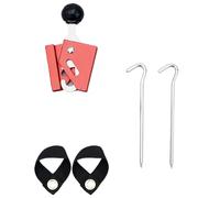 Piquet De Tente Type Lourd Angles Réglables Poteaux Antidérapants Clip Renfort pour La Stabilité du Camping Coupe-Vent Piquet en Alliage D'aluminium