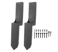 Piquet de Terre d'ancrage pour Poteau de clôture, kit de piquets de réparation de Poteau de clôture en Acier Robuste pour clôtures en Bois, métal et Vinyle, antirouille,