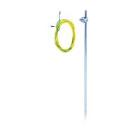 Piquet de terre en acier 75cm + 4m de câble 4mm² MW Tools ARP75SET