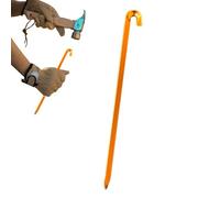 Piquet de terre, piquets de tente de camping, piquets en aluminium pour tente, clou de 7 pouces, agrafes de jardin, piquets de tige avec crochet, léger à l'épreuve du vent