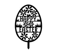 Piquet décoratif en forme d'œuf de Pâques - Accessoire décoratif pour festival, mariage, fête d'anniversaire