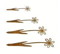 Piquet en métal respectueux de la nature en fer traditionnel bleu bol de jardin piquet pour Noël extérieur amélioration extérieure de Noël cour art fer décoration de jardin