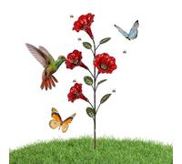 Piquet Mangeoire pour Colibris Extérieur Décor de Jardin en Forme de | Récipient de Nourriture pour Oiseaux pour Amoureux des Animaux, Patio, Pelouse, Cour, Terrasse, École, Centre Nature,