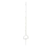 Piquet plastique avec étrier cloture Kerbl (x5) Blanc 114,5 cm