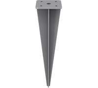 SONGMICS Piquet de Sol pour Store Latéral, Ancrage de Terre, Accessoire de Fixation, Compatible avec Stores Latéraux de SONGMICS avec Poteaux de Support en Aluminium, Gris GSA001