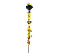 Piquet solaire en métal résistant aux intempéries pour pollinisateur extérieur, écologie - Accessoire de jardin nécessitant peu d'entretien