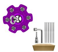 Piquet universel pour chien pour le jardin et le camping, méthodes d'installation à l'aide d'un marteau, d'une perceuse ou d'une clé, système de retenue sécurisé pour les grands chiens avec attache ro