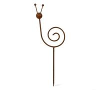 Piquet vintage en fer pour plantes - En forme d'escargot - Résistant aux intempéries - Décoration de pelouse