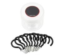 Piquets À Visser - 10 Pièces Pointes Spiralées en Acier Renforcé,Design À Crochet Piquets De Tente À Visser - pour Camping Randonnée Pique-Nique Jardin Terrasse Tonnelles et Balançoire Extérieure