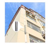 Piquets Anti-Escalade, Pointes galvanisées Anti-Escalade, Gaines à Pointes en Acier pour balcons et Murs, sécurité des Garde-Corps, Lot de 8, Couleur Or, 110 mm, Protection antivol Durable p