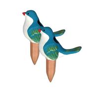Piquets arroseurs oiseaux terre cuite 120ml 16x10x7,5cm - Lot de 2