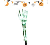Piquets Bras Squelettes | Squelette Halloween - Luminaires Fantômes Solaires Design Bras Réaliste pour Décoration Jardin Allée Pelouse Cimetière Arrière-Cour