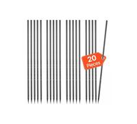 Piquets d'Armature 61 cm Piquets d'Ancrage au Sol Droitss en Acier Galvanisé Lot de 20 Ancres de Sol Diamètre 12 mm