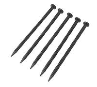 Piquets de Bordure, 50 Pièces, Pointes d'ancrage, Clous en Plastique pour Tente, Gazon, Barrière Contre Les Mauvaises Herbes, Spirale de Jardin Paysager