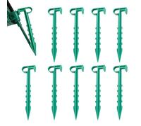 Piquets de Camping,Crochets à Pointe Portables 10 Pièces | Sardines pour Bâche auvent Canopée,pour Camping Jardin Plage Extérieur Randonnée Filet d'ombrage Véranda de Jardin