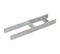 Piquets de clôture 6 pcs Argenté 14x6x60 cm Acier galvanisé