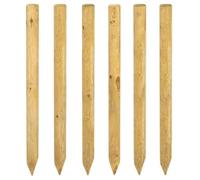 Piquets de clôture - Poteaux de clôture 6 pcs - vidaXL - bois de pin massif - vert - 150 cm - bois imprégné 4100610