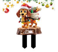 Piquets de Décoration de Noël pour Extérieur - Panneaux de Jardin en Plein Air,Fournitures De Fête Décorations pour Pelouse Jardinière Patio Pots De Fleurs Allée