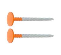 Piquets de Démarcation - Lot de 2 Haute Visibilité Résistants aux Intempéries - Jalons De Chantier Haute Visibilité pour Délimitation | pour Délimitation Allée Jardin Sentier Bordures Pelouse Dallage