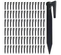 Piquets de Fil de délimitation - 100 piquets de Paysage en Plastique Strong, ancrages au Sol sécurisés pour Maintenir Le Fil de Bordure de pelouse, Piquet de câble de Jardin résistants auxx intempéri